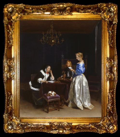 framed  TERBORCH, Gerard The Letter (mk25, ta009-2